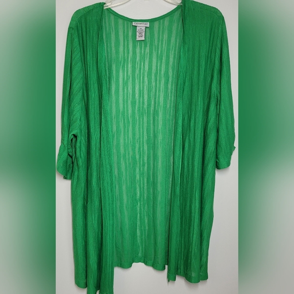 Light weight knit half sleeve Open Cardigan 2X - Picture 1 of 6